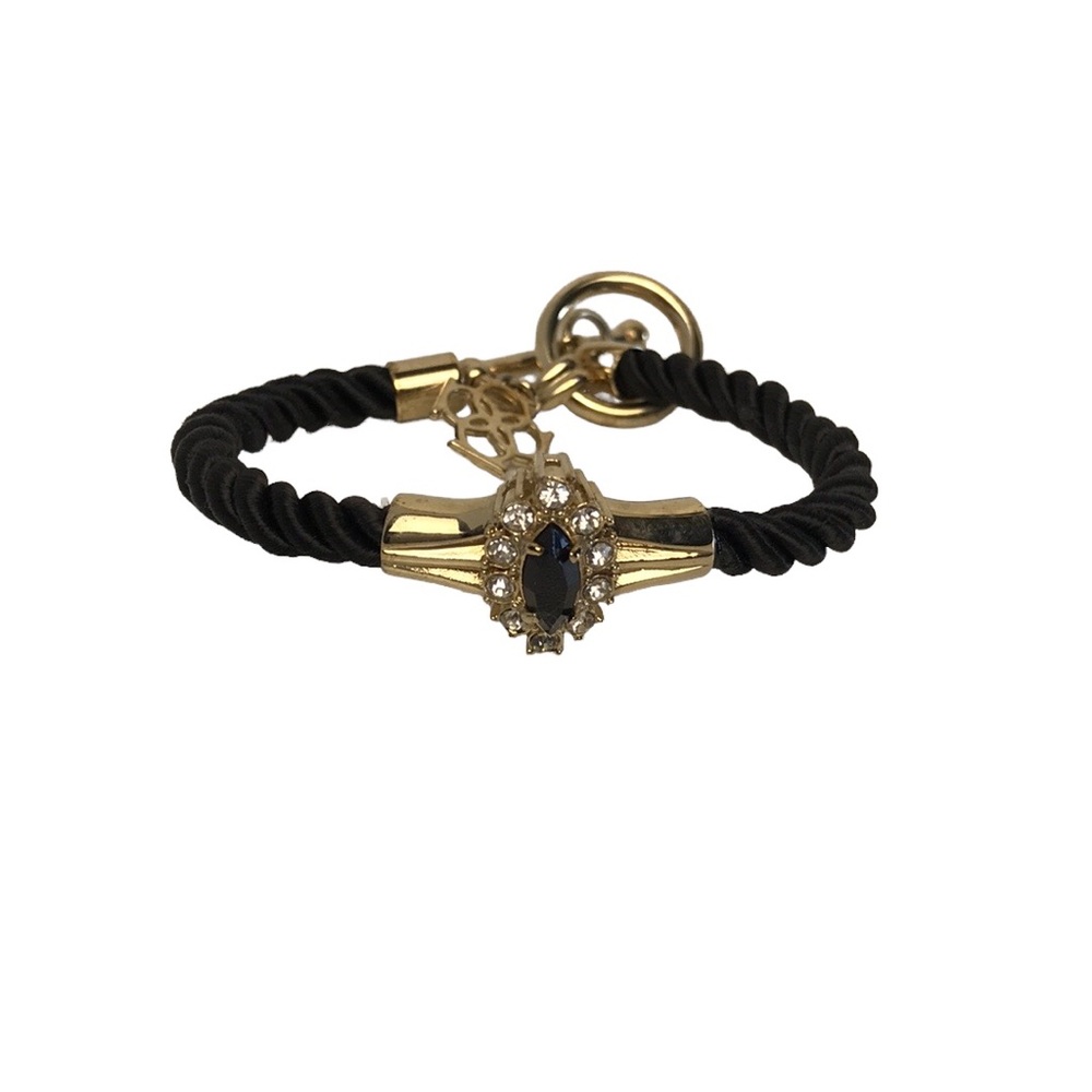 Ann Taylor Rhinestone Cord Bracelet
